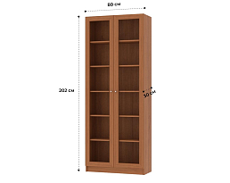 Изображение товара Книжный шкаф Билли 336 walnut guarneri ИКЕА (IKEA) на сайте adeta.ru