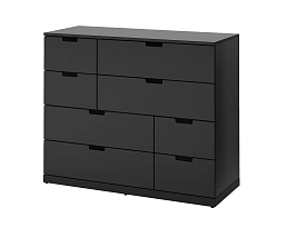 Изображение товара Комод Нордли 29 black ИКЕА (IKEA) на сайте adeta.ru