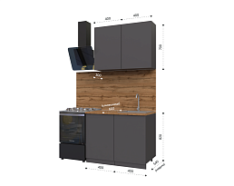 Изображение товара Кухонный гарнитур METOД 3 grey ИКЕА (IKEA) на сайте adeta.ru